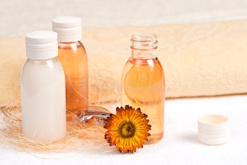 Spa still life with essential oils royalty free stock photography Spa still life with essential oils royalty free stock photography