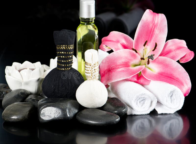 Spa and Wellness. Thai Massage Accessories Stock Image Image of