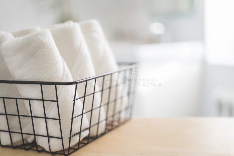 https://thumbs.dreamstime.com/b/spa-white-towel-rolled-metallic-basket-comfortable-hygiene-fresh-textile-bathroom-blurred-background-wooden-shelf-bath-263770783.jpg