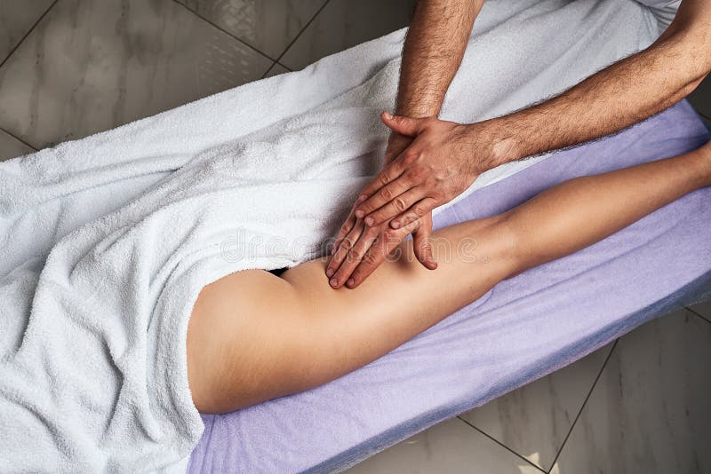 She received a relaxing treatment from professional masseur