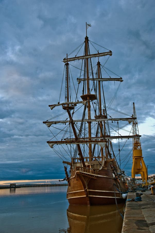 Spanish ship in port Spain (Expo Shanghai 2010). Spanish ship in port Spain (Expo Shanghai 2010)