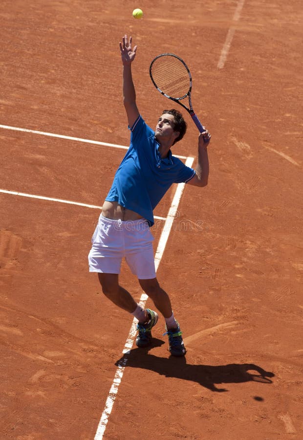 Spaanse tennisspeler Albert Ramos royalty-vrije stock fotografie Spaanse tennisspeler Albert Ramos royalty-vrije stock fotografie