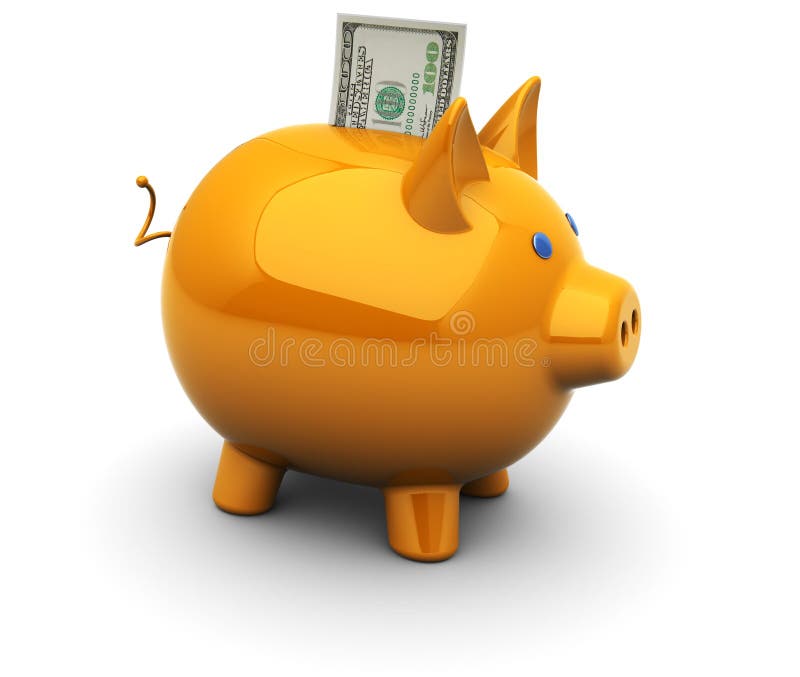 Spaarvarken stock illustratie