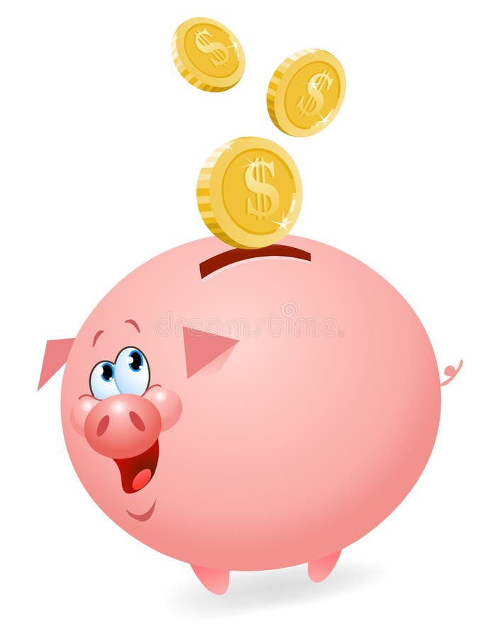 Spaarvarken stock illustratie