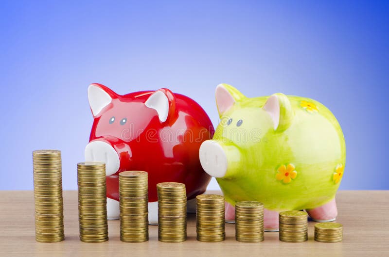 Spaarvarken - zakelijk concept royalty-vrije stock foto