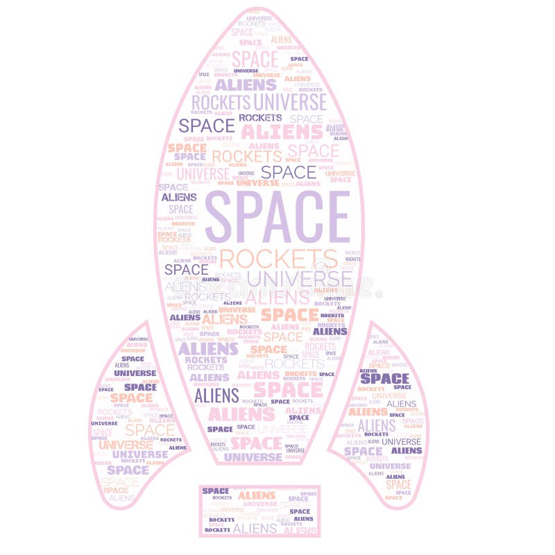 Space Aliens Universe Text Abstract royalty free illustration
