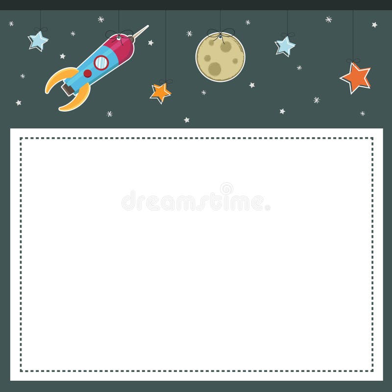 Space background vector illustration