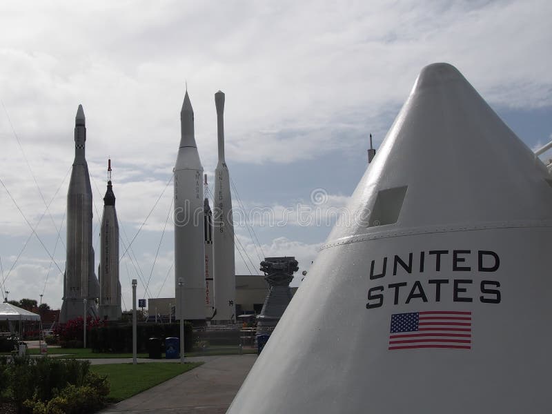 Space Capsule and Rockets editorial stock image. Image of cosmos - 84516259