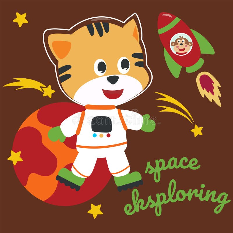 Funny Cat Floating In Space Shirt TeeShirtPalace Toddler Long Sleeve