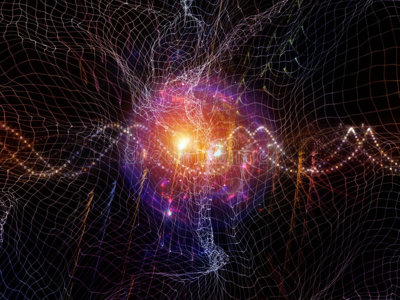 Space Distortion vector illustration