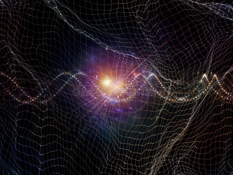 Space Distortion vector illustration