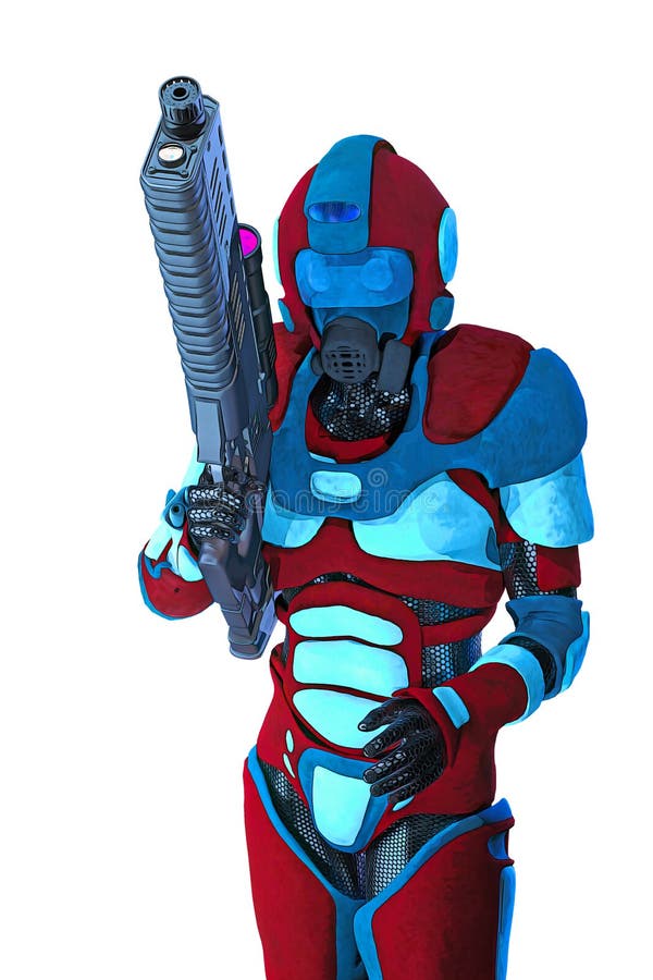 Space Enforcer Graphic Style Isolated royalty free illustration Space Enforcer Graphic Style Isolated royalty free illustration