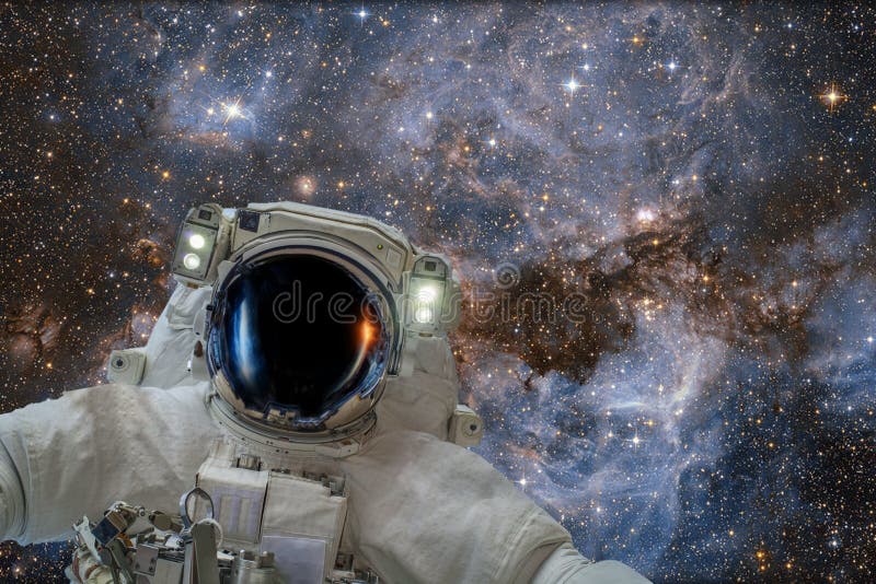 Space Exploration. Astronaut in Outer Space Stock Photo - Image of