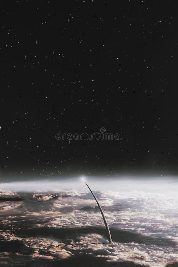Space Exploration Earth and Night Sky Background .Some Elements of this  Image are Furnished by NASA Stock Photo - Image of center, explorer:  177191362