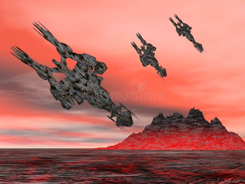 Space Explorers royalty free illustration