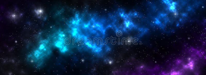 Space Galaxy Background with Shining Stars and Nebula in Blue Purple Pink  Color, Cosmos with Colorful Milky Way, Galaxy at Starry Stock Illustration  - Illustration of glowing, background: 183700213