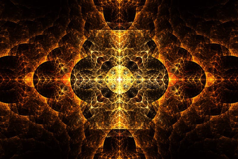 Space geometry. Dynamic flowing forms with spirals stock illustration Space geometry. Dynamic flowing forms with spirals stock illustration