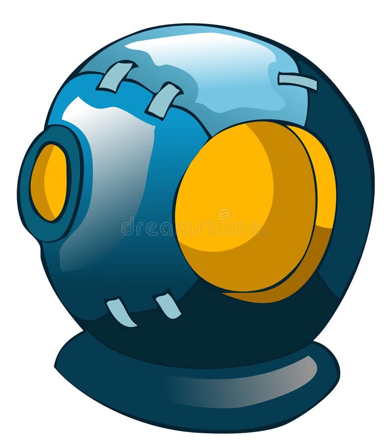 Space Helmet, Vector Illustration. Stock Vector - Illustration of
