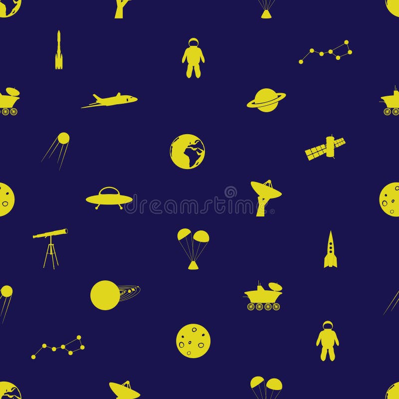 Space icon pattern eps10 royalty free illustration