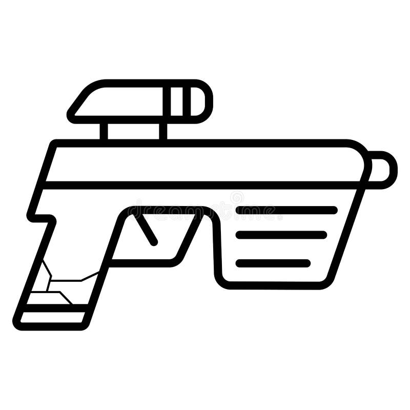 Laser tag gun game icon Royalty Free Vector Image