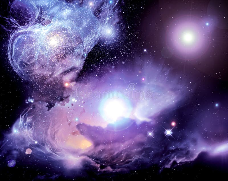Galaktické Kosmické Mlhovině s Hvězdami.