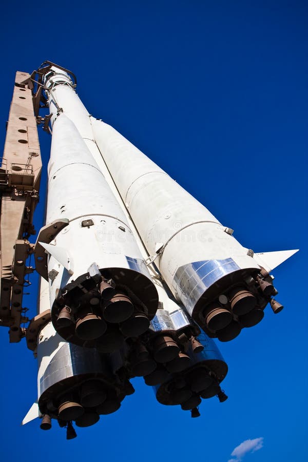 Space rocket - exposition on VDNH. Moscow royalty free stock photo