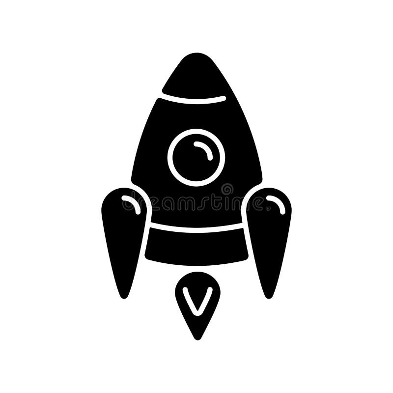 Space Rocket Symbol vektor abbildung