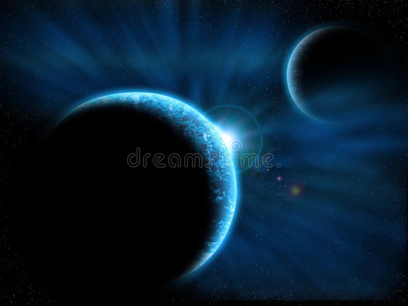 Space scene stock illustration Space scene stock illustration