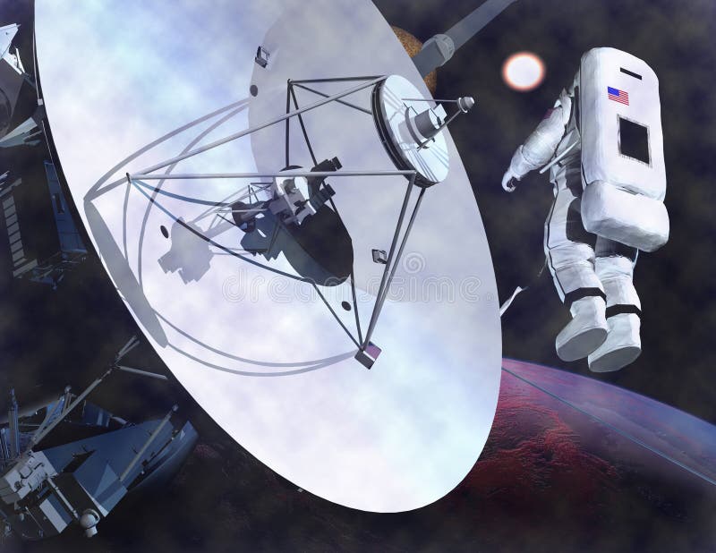 The space ship royalty free illustration