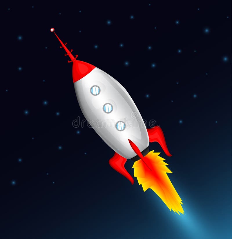 Space ship stock illustration