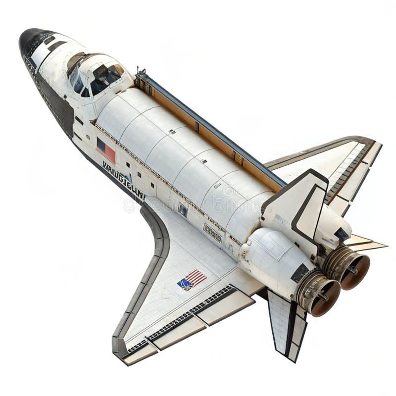 Space shuttle 3D icon royalty free illustration
