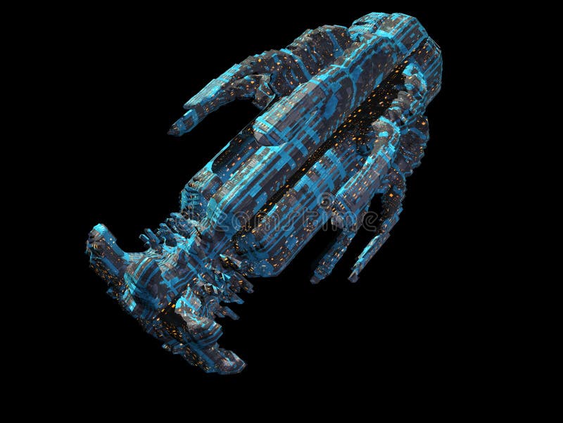 Space station vector illustration