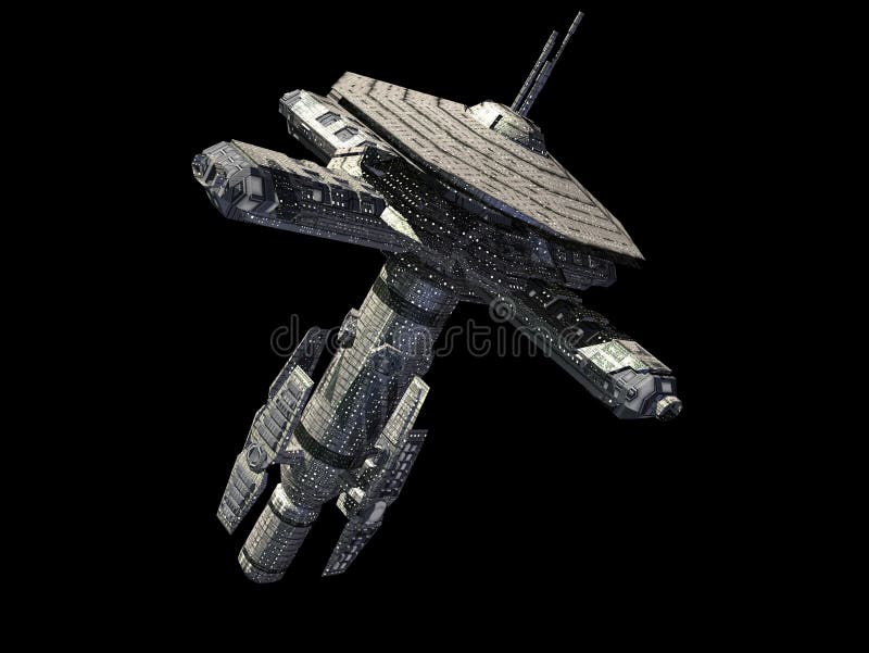 Space station stock illustration