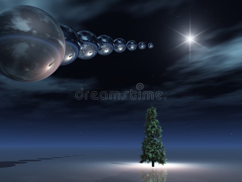 The Space -- Surreal Christmas Night Horizon