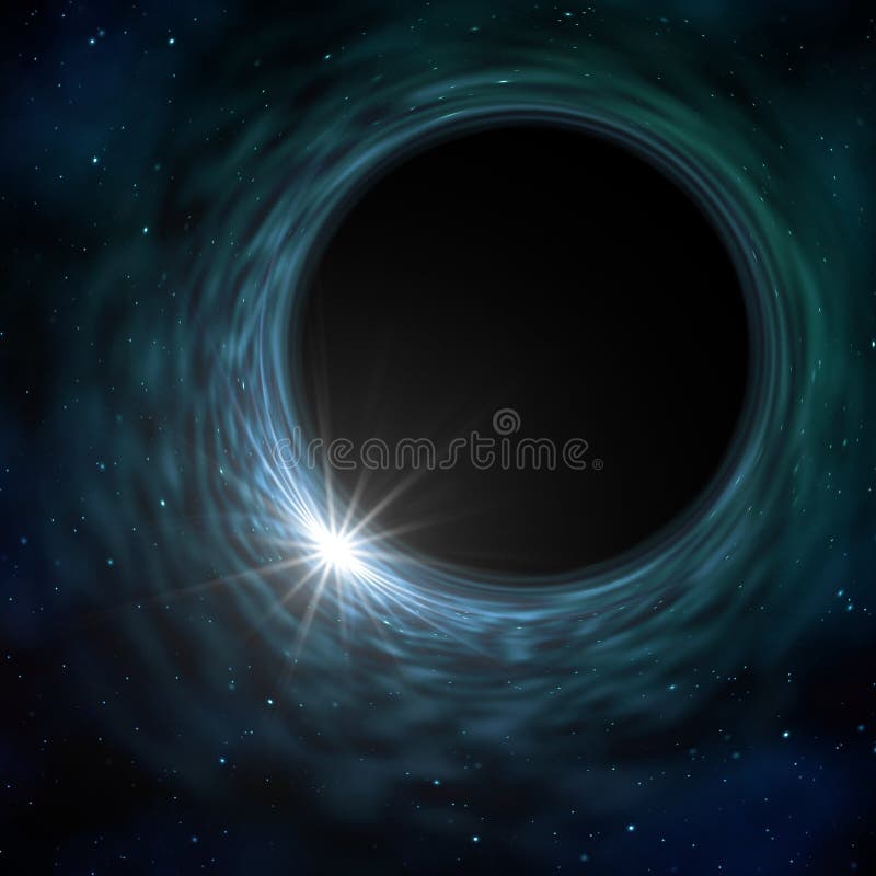 Space time warp singularity royalty free illustration