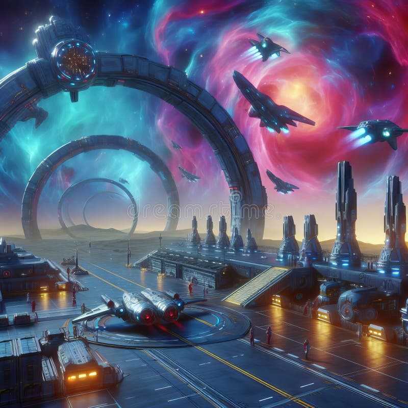 Spaceport Gateway to the Cosmos royalty free stock photos