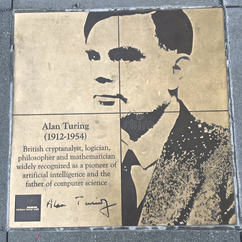 Spacer homoseksualista tęcza honoru spacer, Alan Turing obraz royalty free Spacer homoseksualista tęcza honoru spacer, Alan Turing obraz royalty free