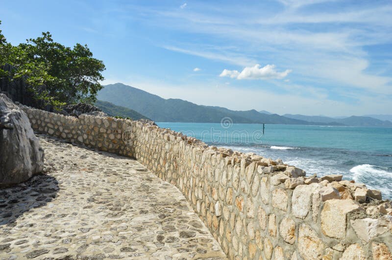 A walk along the Caribean Sea. In the north of Haiti there are beautiful beaches. This picture is taken from the coast of Labadee. A walk along the Caribean Sea. In the north of Haiti there are beautiful beaches. This picture is taken from the coast of Labadee.