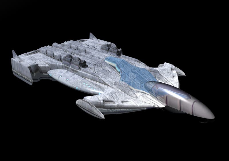 Spaceship royalty free illustration