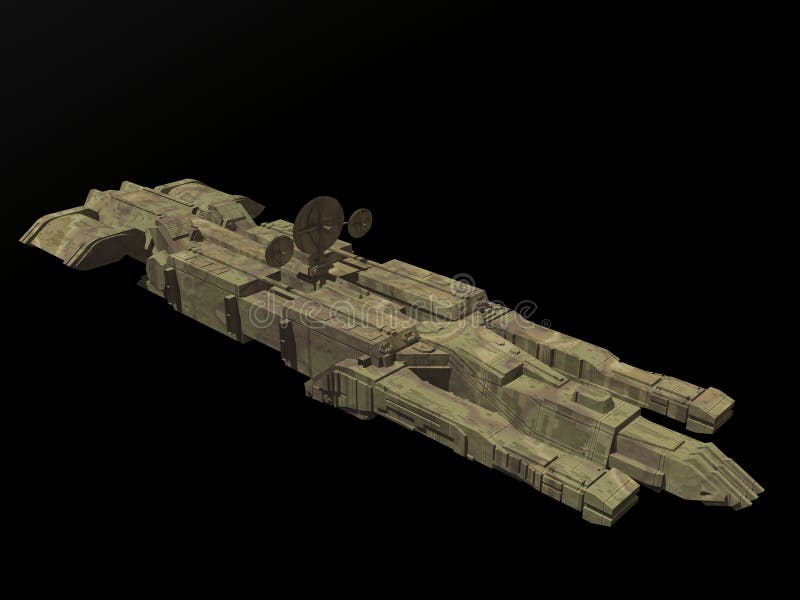 Spaceship royalty free illustration