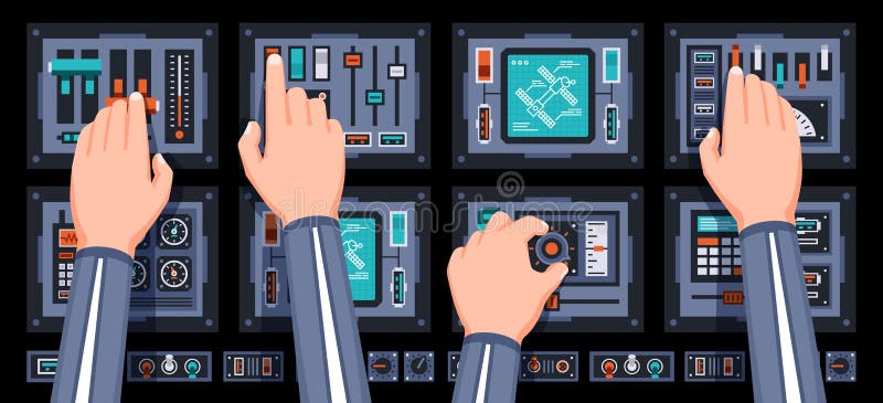 graphic spaceship control panel graphic spaceship control panel