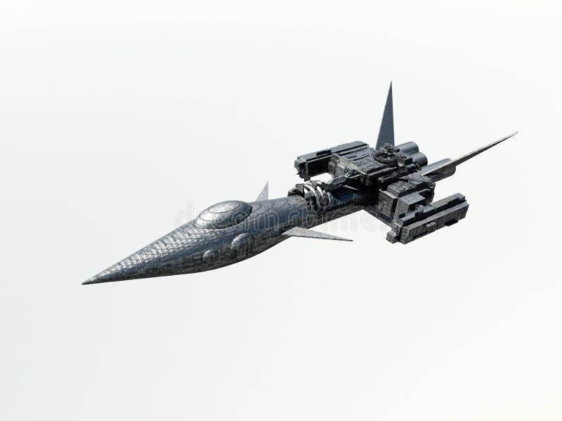 Spaceship royalty free illustration