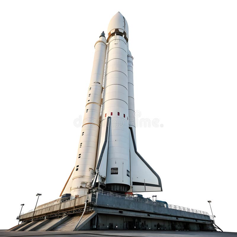 Spaceship rocket icon royalty free illustration