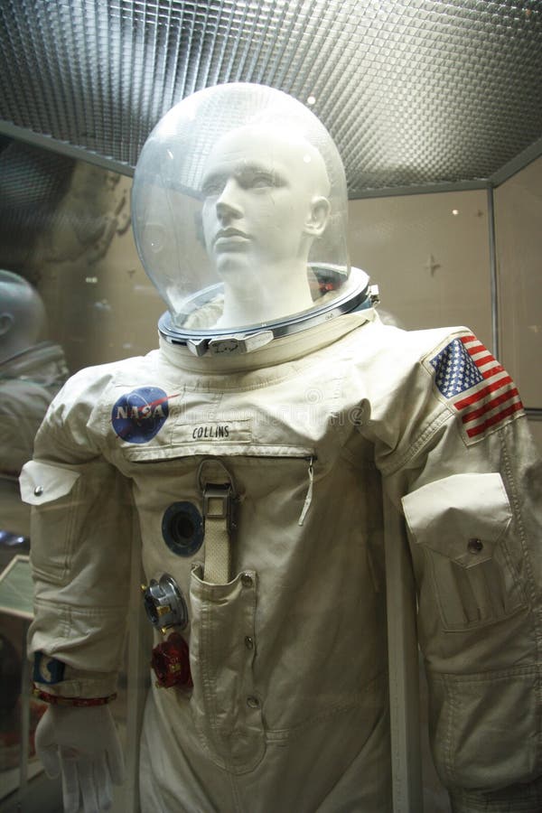 American spacesuit in the Astronautics museum in Moscow, Russia. American spacesuit in the Astronautics museum in Moscow, Russia