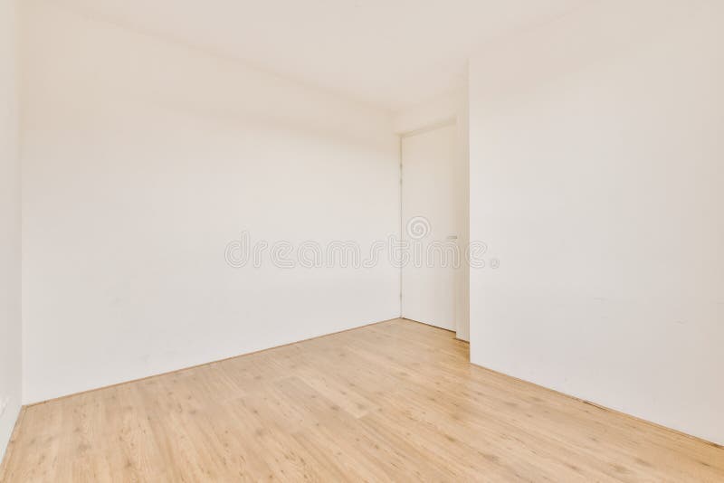 Spacious bright empty room in white tones stock photography