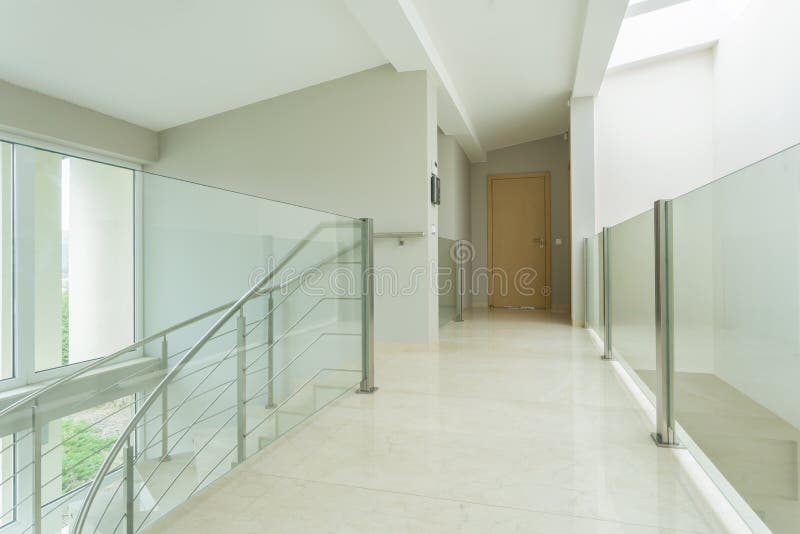 Spacious Hall in Luxury Apartment Stock Photo Image of light