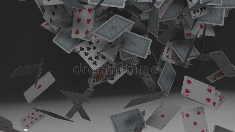 Spadające karty gry