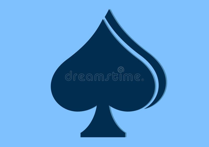 Spades blue texture icon stock vector. Illustration of concept 113304815