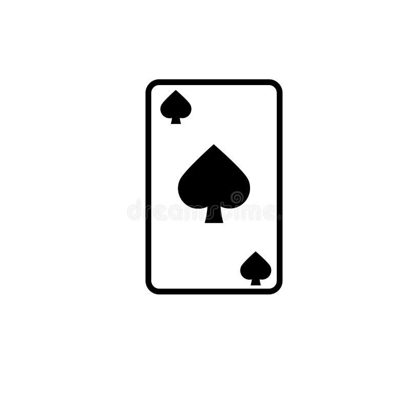 Spades card icon stock illustration. Illustration of cake 97022054