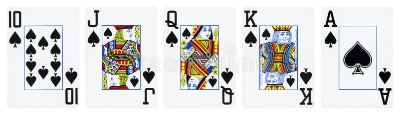 Spades Suit-afspeelkaarten - geïsoleerd op wit